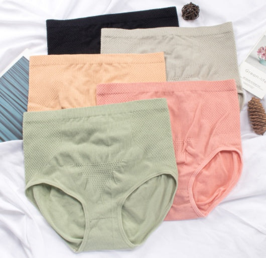 Seamless High Waist Honeycomb Design Graphene Panty - Leverage On Heroes Women Store