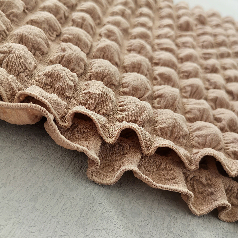 Lace-up Seersucker Three-piece Bikini Women's Swimsuit - Leverage On Heroes Women Store