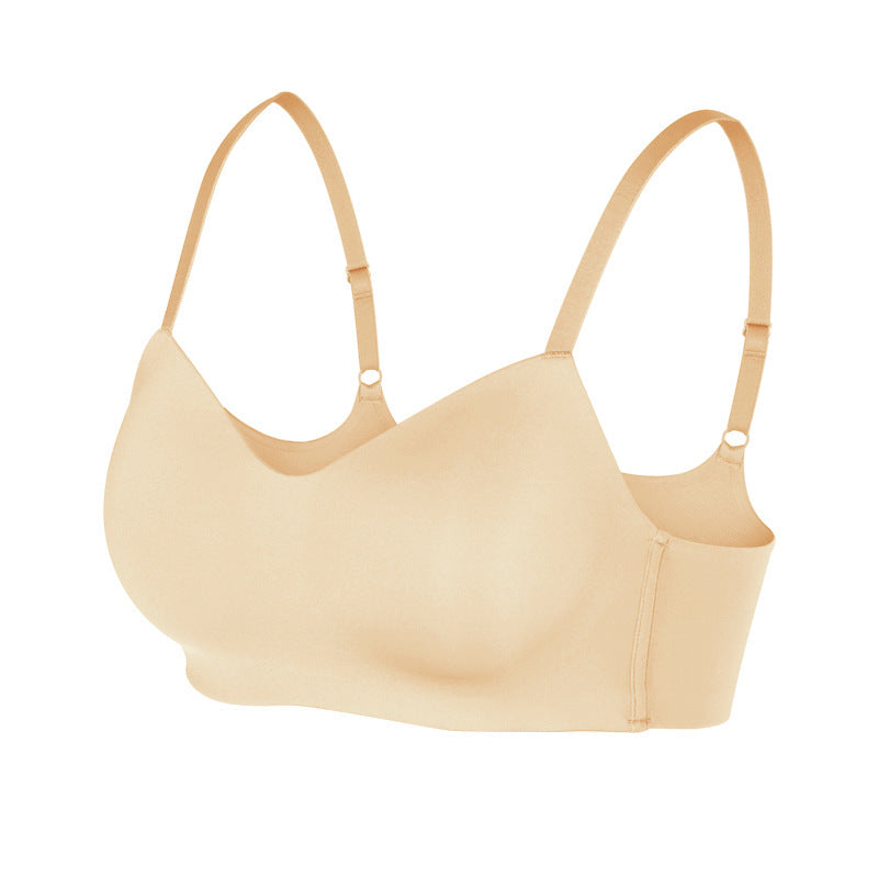 Ladies Unwired One Piece Seamless Glossy Push Up Bra - Leverage On Heroes Women Store