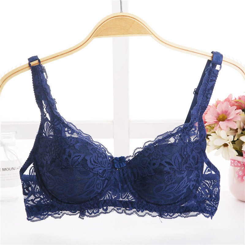 Thin Breathable Plus Size Lace Push Up Adjusting Bra - Leverage On Heroes Women Store
