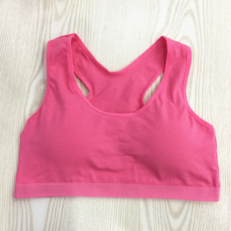 Pure Color Cotton Glossy Girls Bra - Leverage On Heroes Women Store