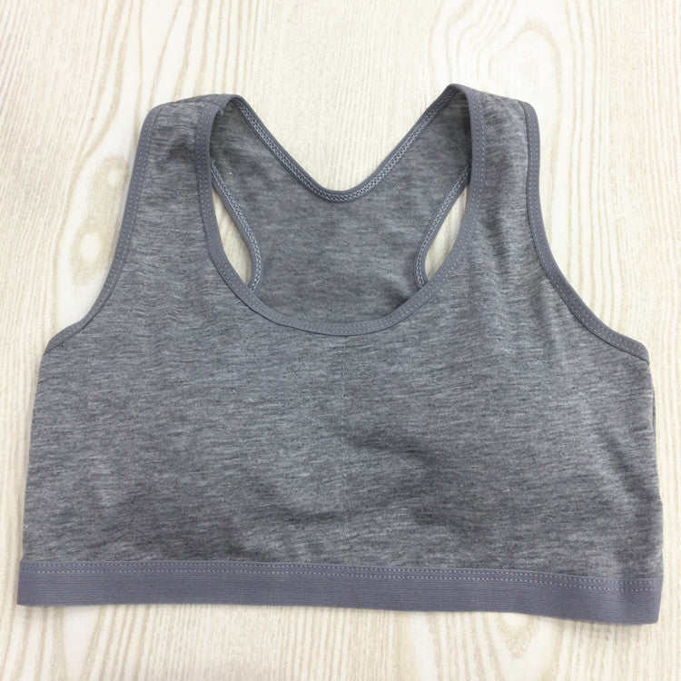 Pure Color Cotton Glossy Girls Bra - Leverage On Heroes Women Store