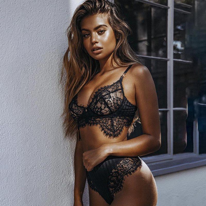 New Lace Sexy Bra Set Push Up Seamless - Leverage On Heroes Women Store