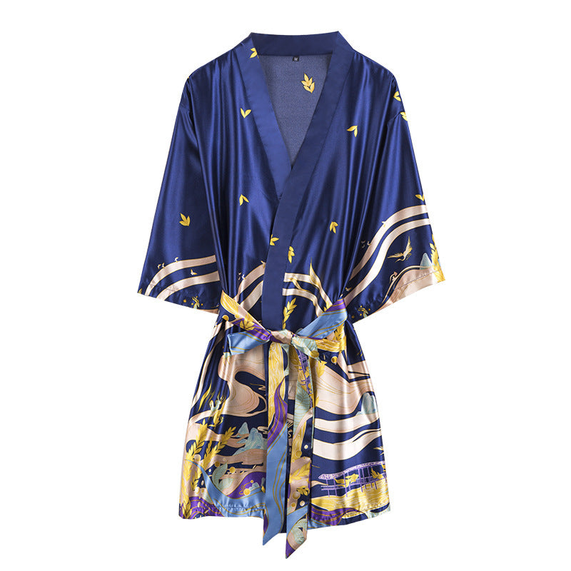 Summer Silk Robe Loungewear – Lightweight Women’s Sleepwear