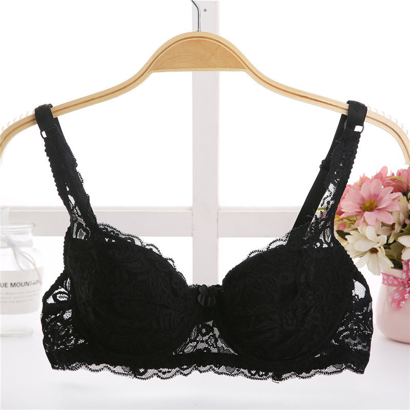 Thin Breathable Plus Size Lace Push Up Adjusting Bra - Leverage On Heroes Women Store