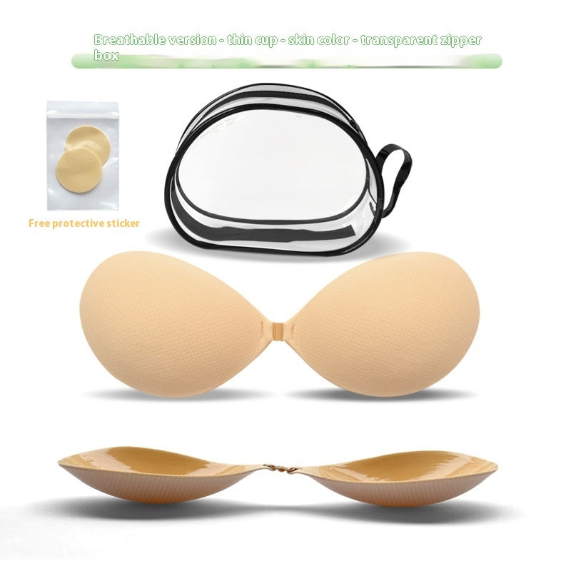 Thickened Seamless Push Up Small Breast Size Exaggerating Bra Silicone Nipple Sticker - Leverage On Heroes Women Store
