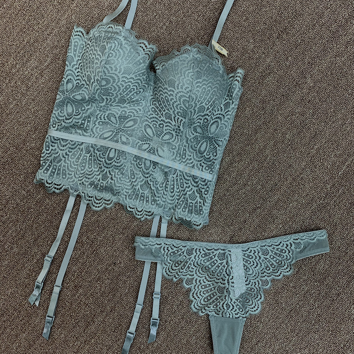 Deep V Bra Set Push Up - Leverage On Heroes Women Store