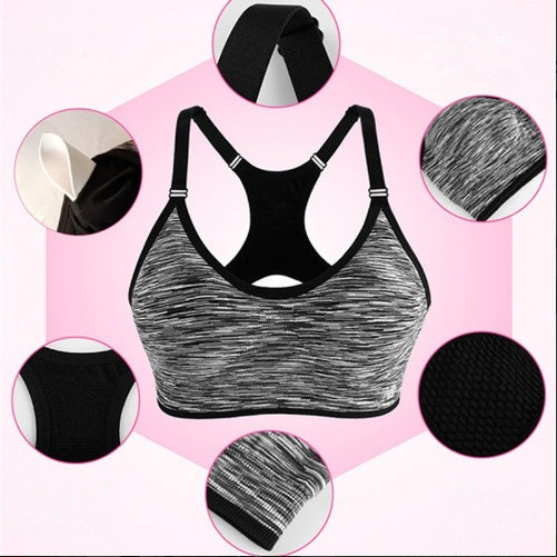 Sports, Stretch Padded Fitness Vest ,Breathable Seamless Underwear Yoga Running Tops - Leverage On Heroes Women Store