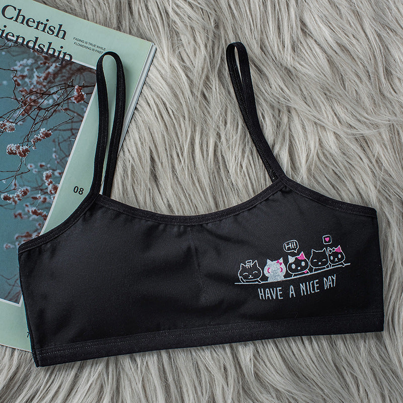 Girl's Bras Cotton Vest Cute - Leverage On Heroes Women Store