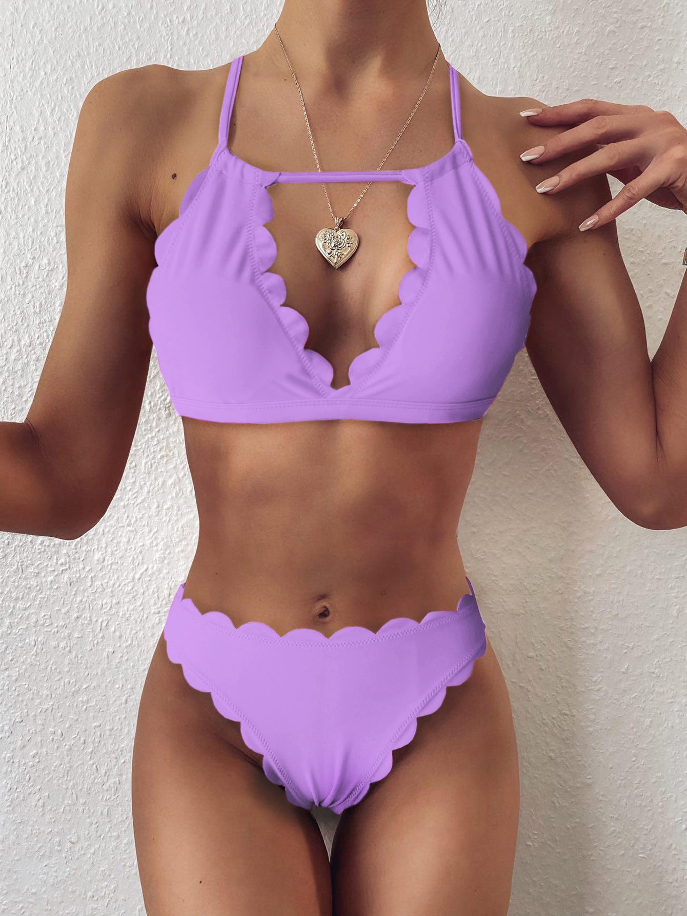 Leopard print bikini lace swimsuit ladies split swimsuit - Leverage On Heroes Women Store