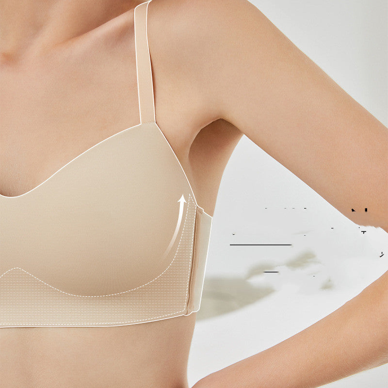 Ladies Unwired One Piece Seamless Glossy Push Up Bra - Leverage On Heroes Women Store