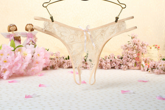 Women's Nylon Lace Thong Lightweight - Leverage On Heroes Women Store