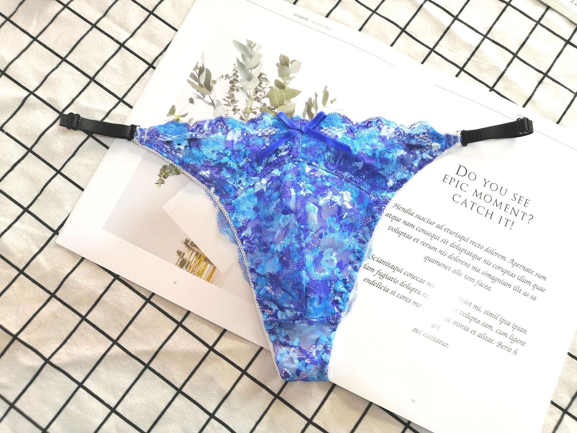 Thong embroidered lace on waist - Leverage On Heroes Women Store