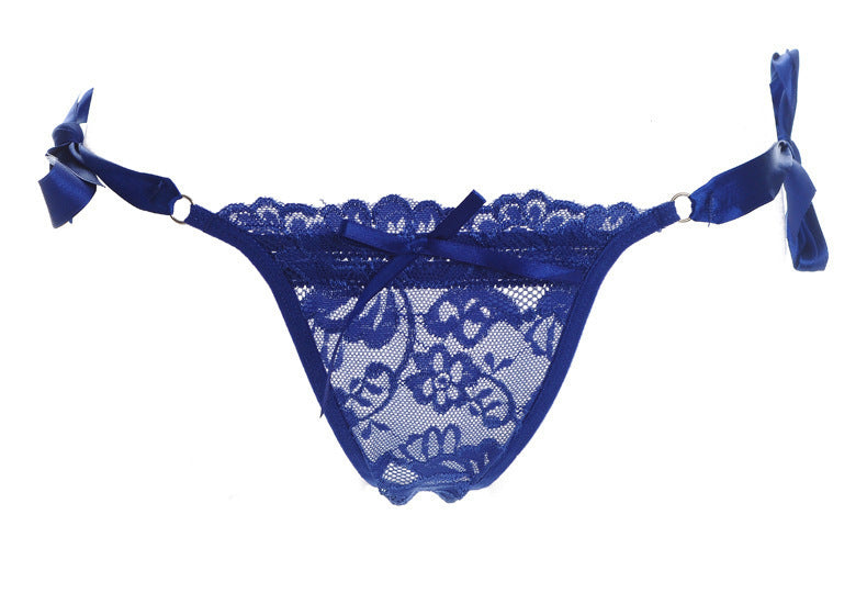Ladies Knit Lace-up Thong Underwear Thong - Leverage On Heroes Women Store