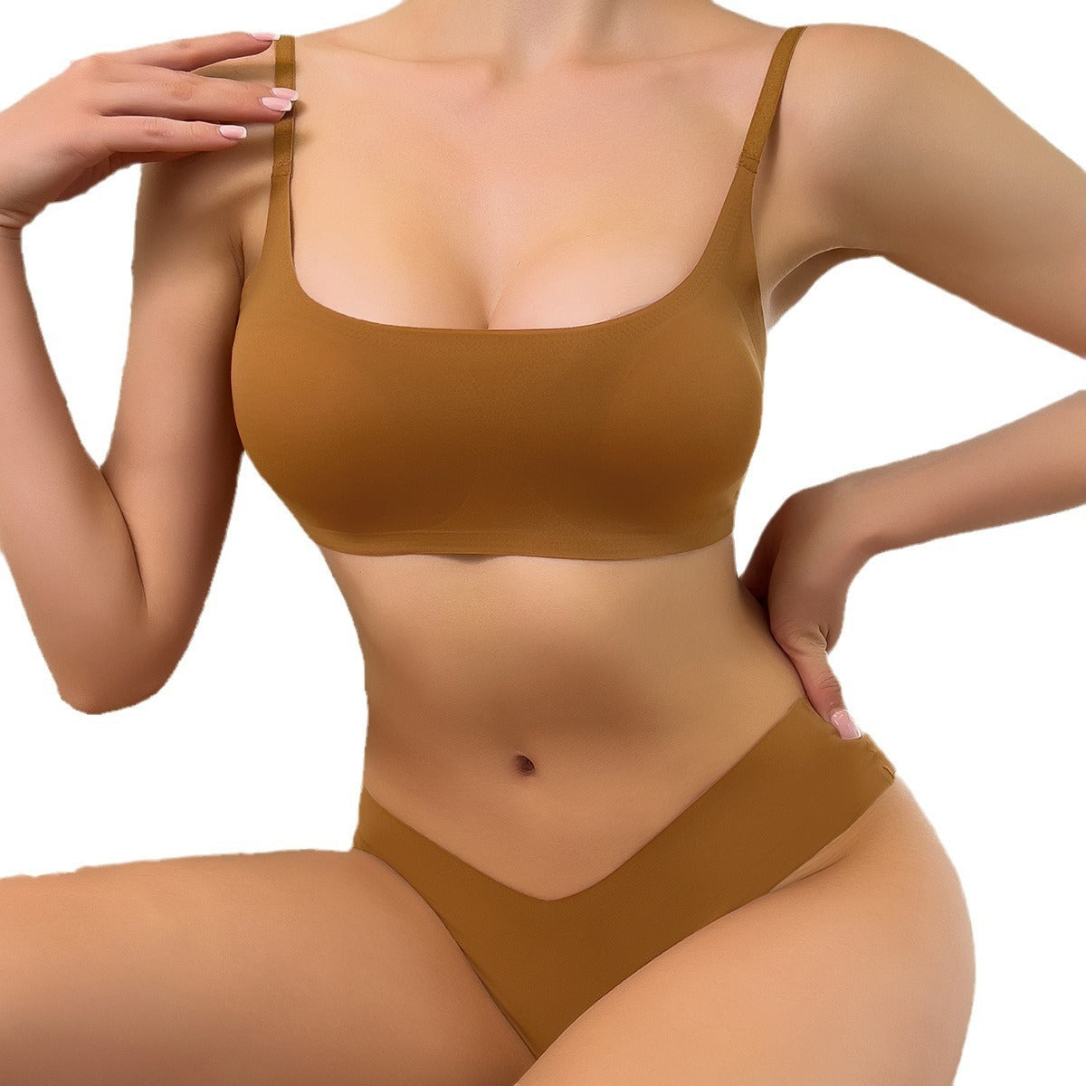 Bra Underwear Suit Women's One-piece Seamless Push Up High Elastic Breathability - Leverage On Heroes Women Store