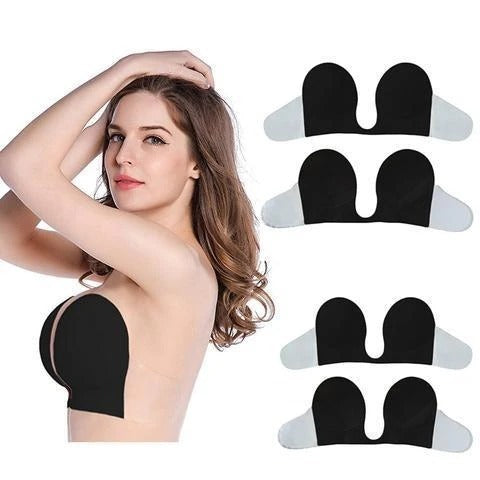 Gathered strapless invisible bra - Leverage On Heroes Women Store