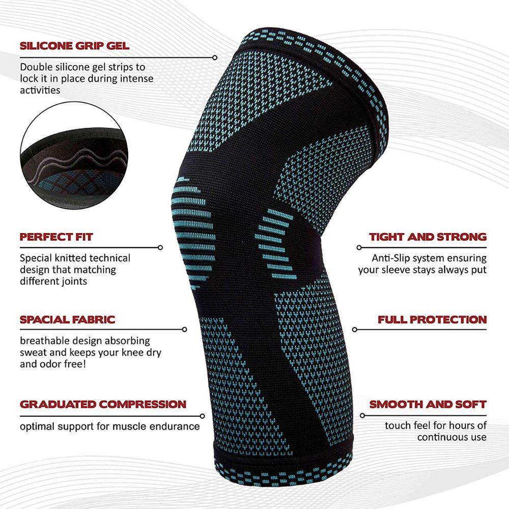 Active Knitted Knee Pads – Compression Support for Workouts & Joint Relief