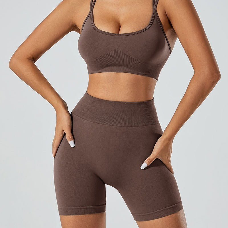 Seamless Sports High Waist Hip Lift Yoga Suit - Leverage On Heroes Women Store
