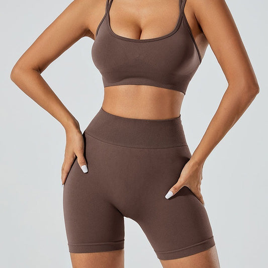 Seamless Sports High Waist Hip Lift Yoga Suit - Leverage On Heroes Women Store