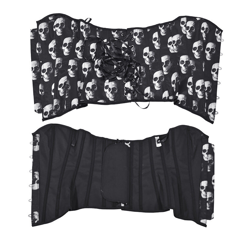 Women's Fashion Simple Skull Print Shapewear - Leverage On Heroes Women Store