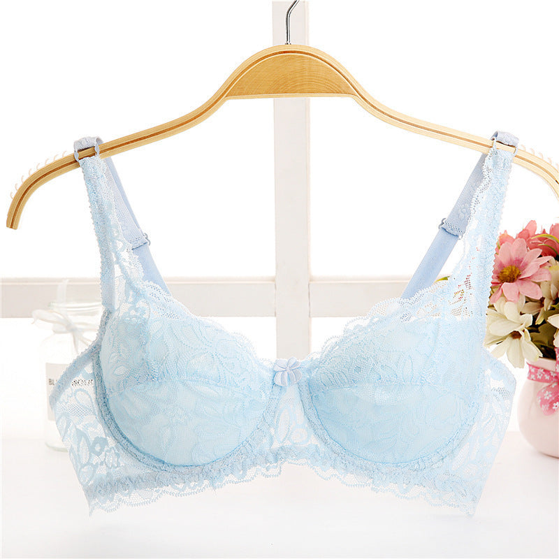 Thin Breathable Plus Size Lace Push Up Adjusting Bra - Leverage On Heroes Women Store