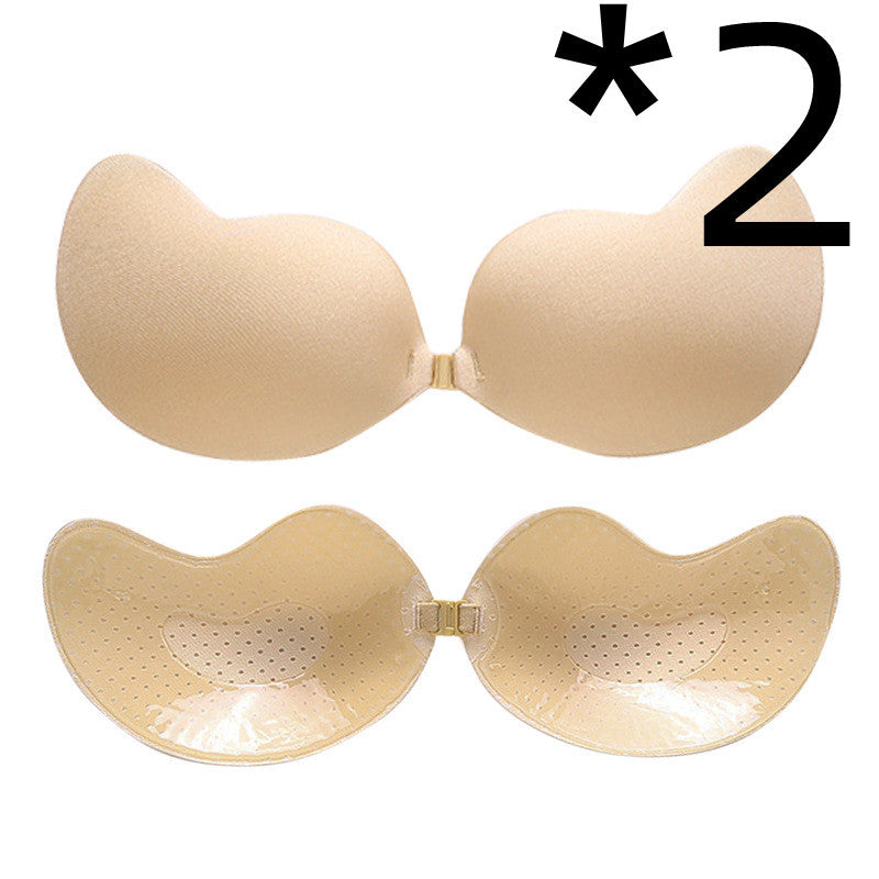Invisible Push Up Bra Backless Strapless Bra Seamless Front Closure Bralette Underwear - Leverage On Heroes Women Store