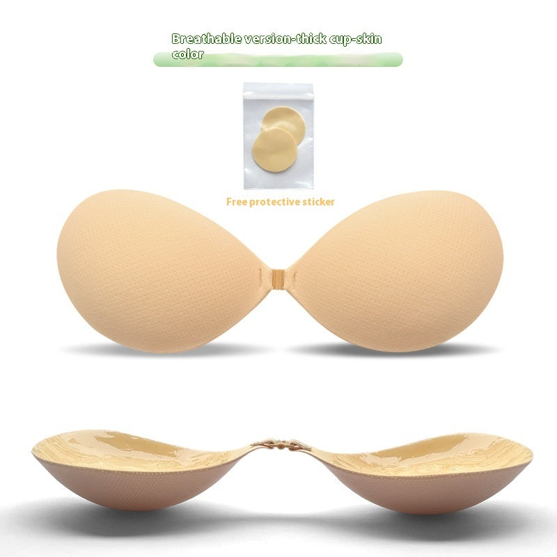 Thickened Seamless Push Up Small Breast Size Exaggerating Bra Silicone Nipple Sticker - Leverage On Heroes Women Store