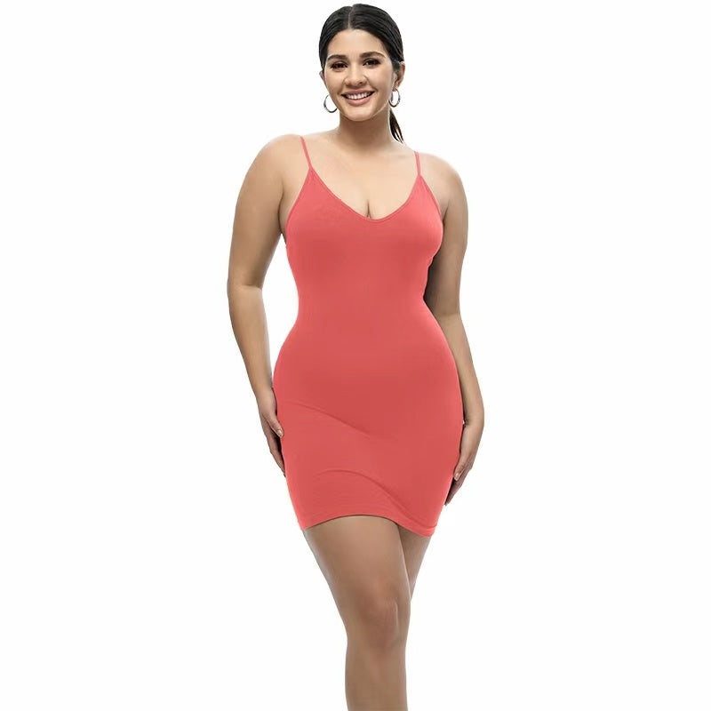 Square Neckline Shapewear Short Skirt - Leverage On Heroes Women Store