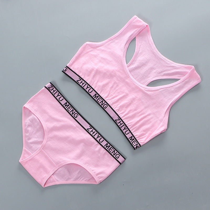 Girls Bra Set Without Steel Ring Without Insert - Leverage On Heroes Women Store