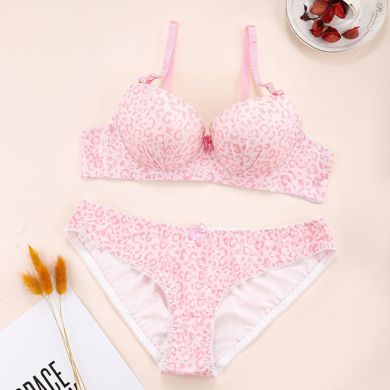 Printed Underwear Adjustable Push Up Bra Set - Leverage On Heroes Women Store