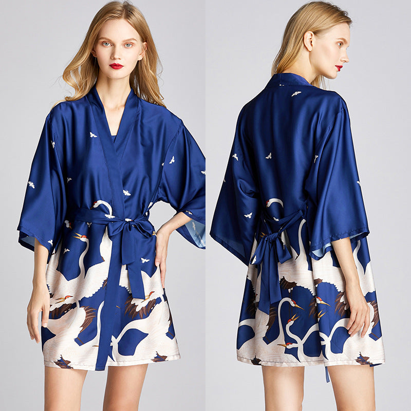 Summer Silk Robe Loungewear – Lightweight Women’s Sleepwear
