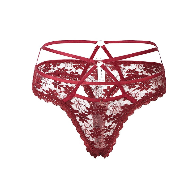 Lace cutout thong - Leverage On Heroes Women Store