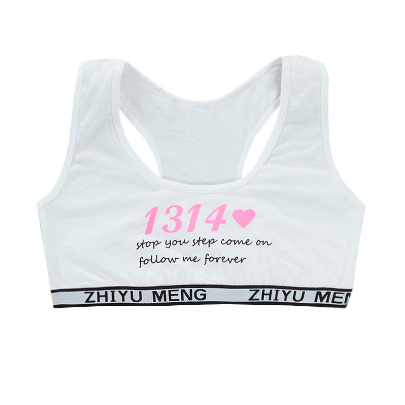 Children's Girl Bra Cotton Vest Underwear 8-16 Years Old 12 Developmental Girls - Leverage On Heroes Women Store