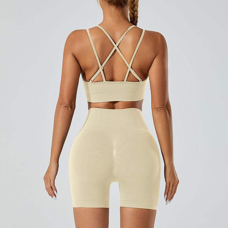 Seamless Sports High Waist Hip Lift Yoga Suit - Leverage On Heroes Women Store