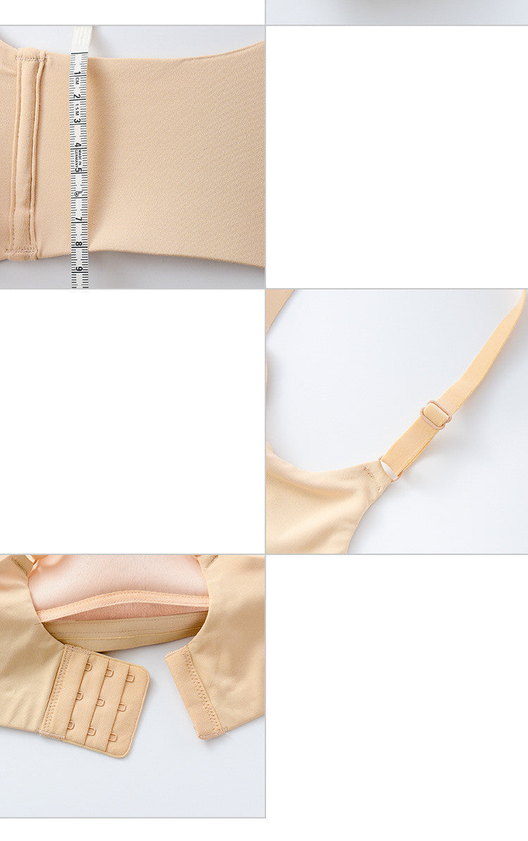 Ladies Unwired One Piece Seamless Glossy Push Up Bra - Leverage On Heroes Women Store