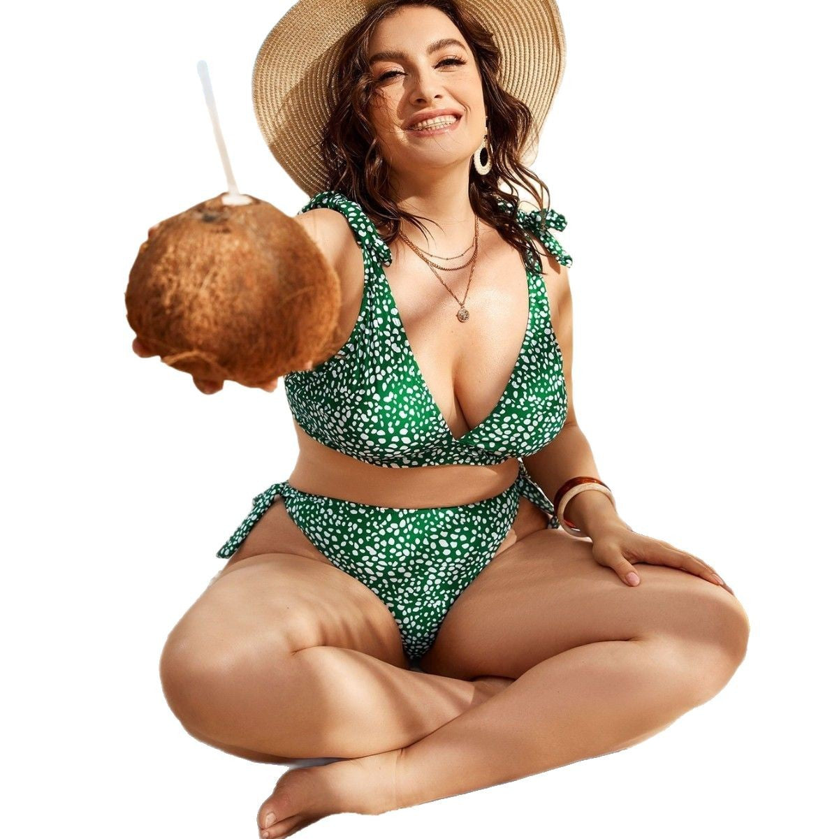 New Lace-up Bikini Swimsuit Sexy Waist Hollow-out - Leverage On Heroes Women Store