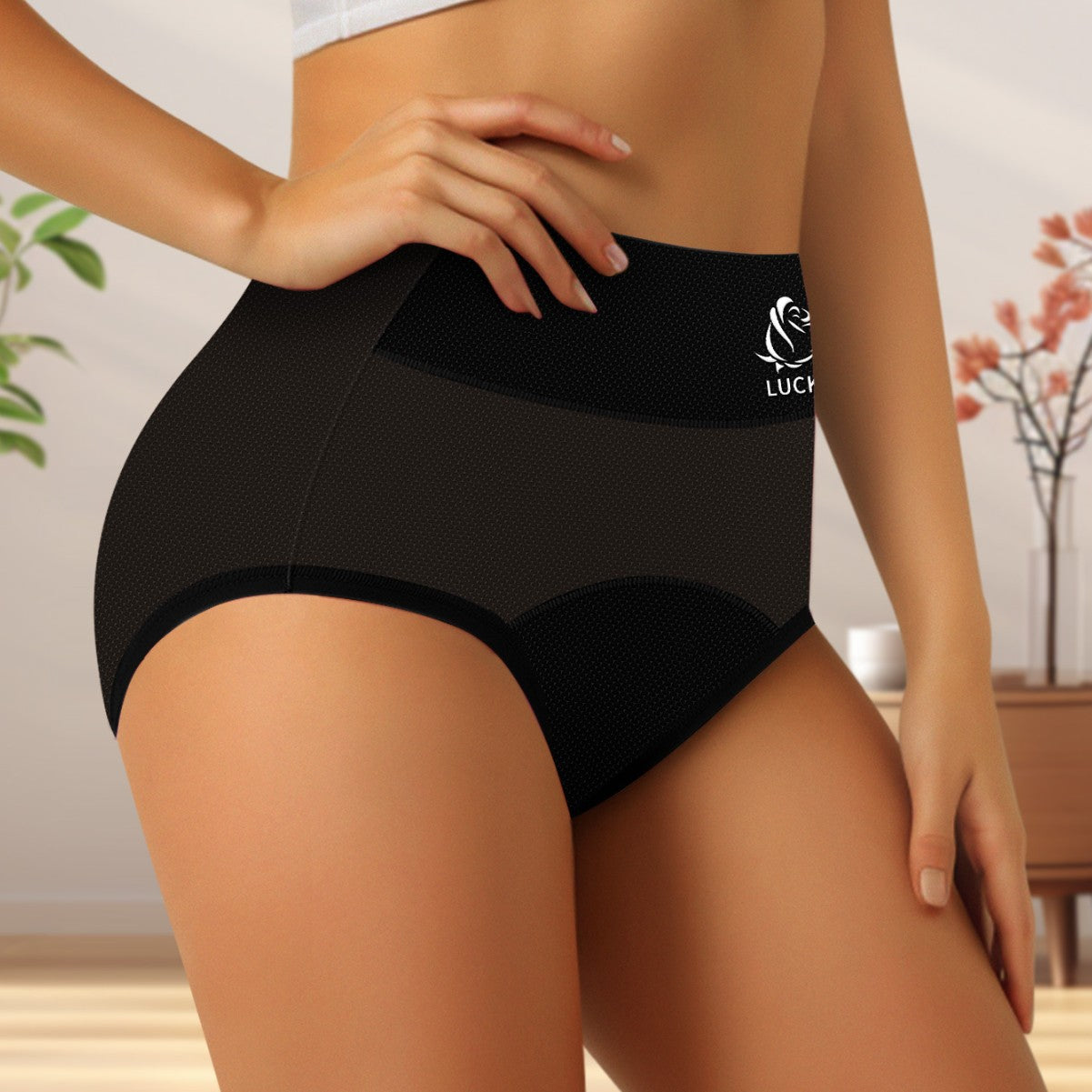 High Waist Menstrual Period Sanitary Panty Plus Size Breathable - Leverage On Heroes Women Store