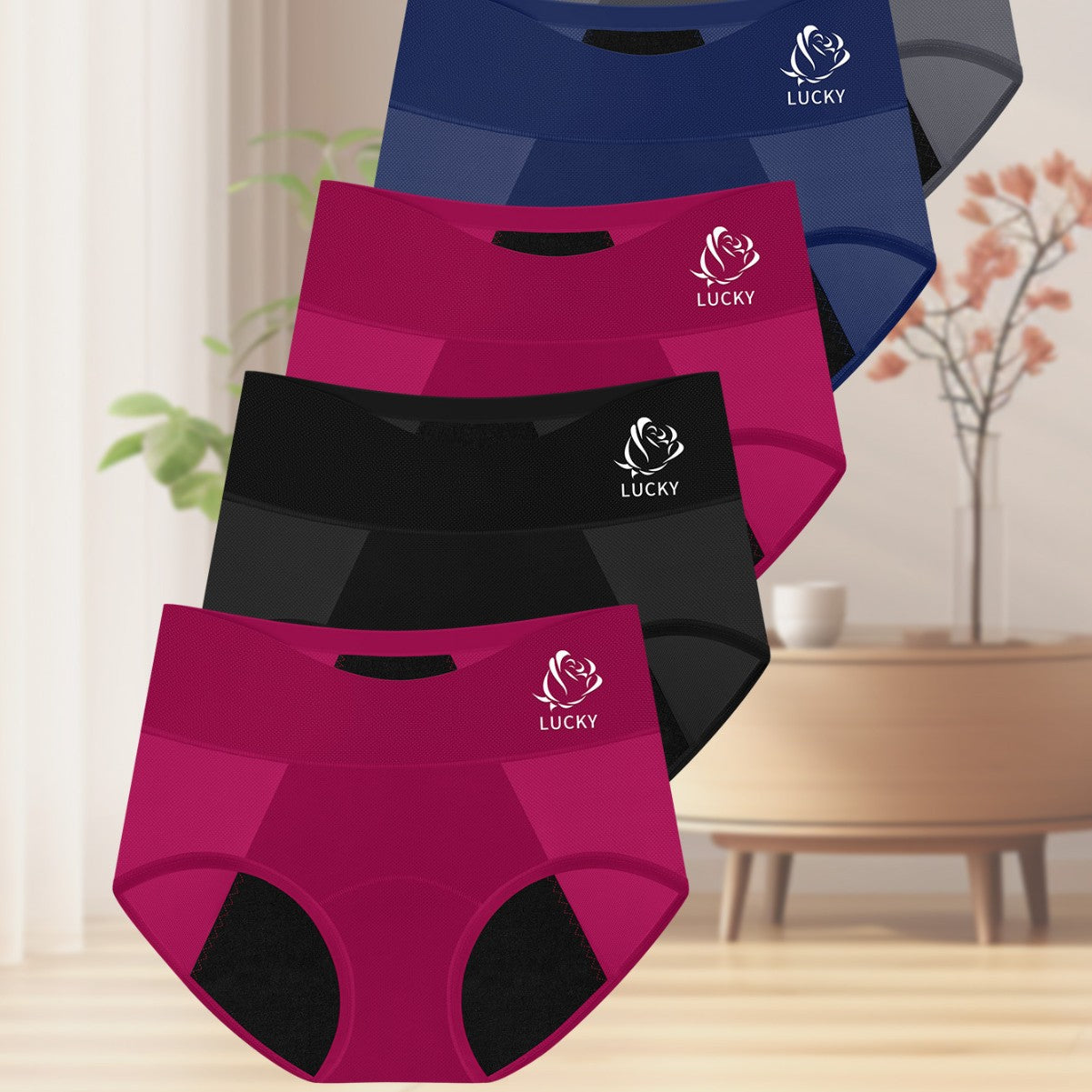 High Waist Menstrual Period Sanitary Panty Plus Size Breathable - Leverage On Heroes Women Store