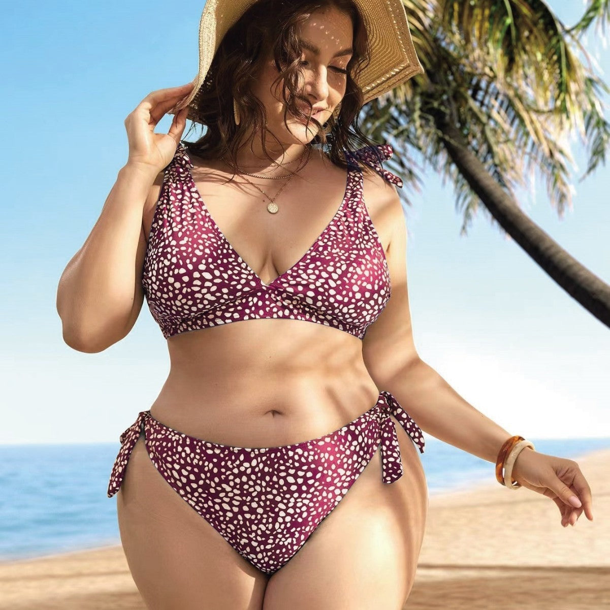 New Lace-up Bikini Swimsuit Sexy Waist Hollow-out - Leverage On Heroes Women Store