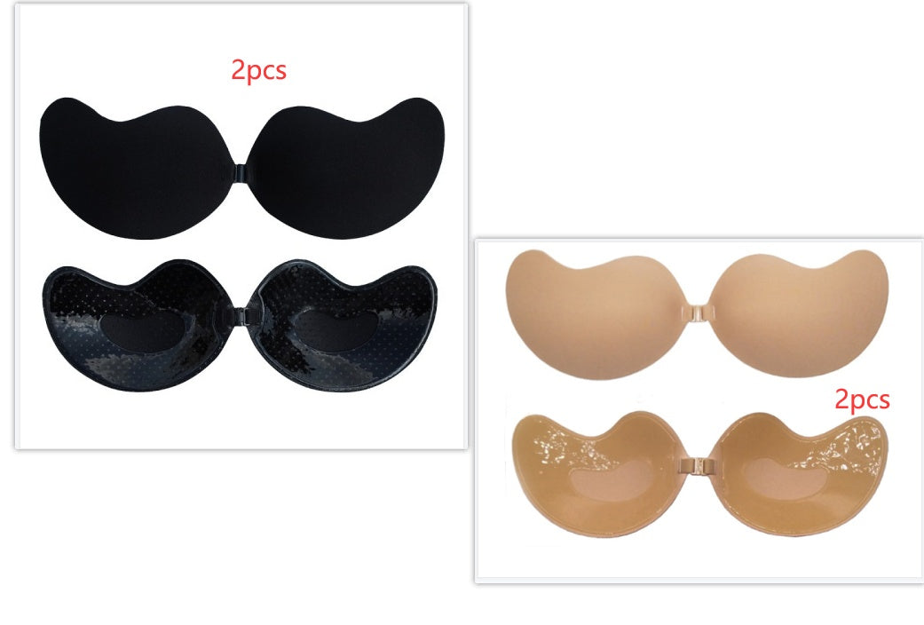 Invisible Push Up Bra Backless Strapless Bra Seamless Front Closure Bralette Underwear - Leverage On Heroes Women Store