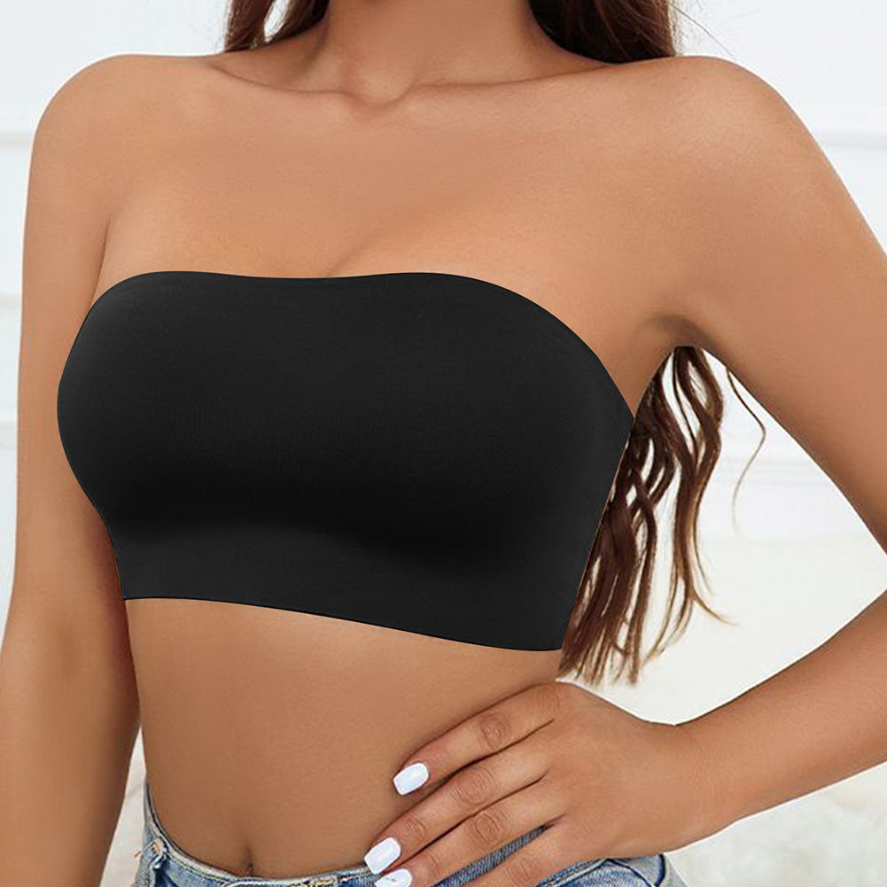 Strapless Seamless Ice Silk Push Up Women's Bra - Leverage On Heroes Women Store