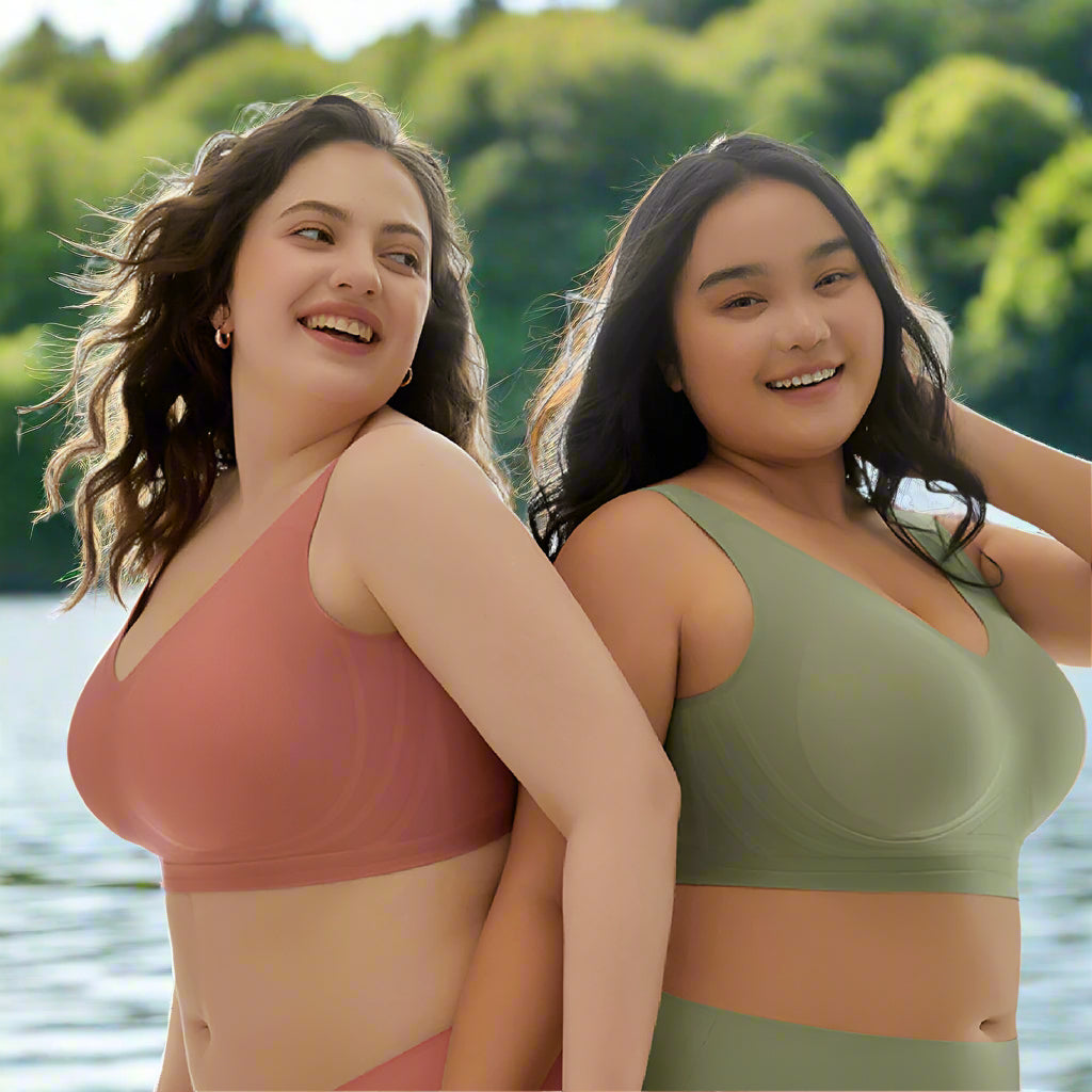 Plus Size Plus-sized Seamless Underwear Push Up Adjustable One-piece Bra - Leverage On Heroes Women Store