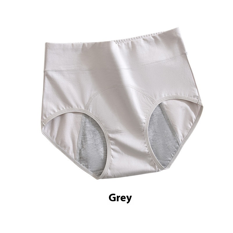 Women's Underwear High Waist Pure Cotton Antibacterial Briefs Lengthened Widened Leak-proof Sanitary Panty - Leverage On Heroes Women Store