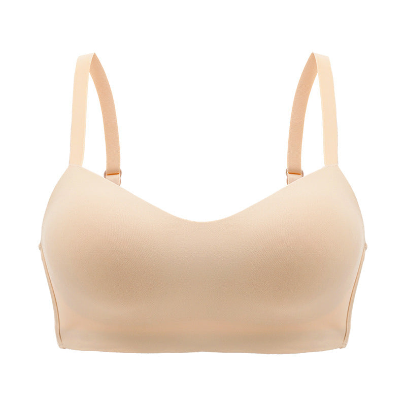 Ladies Unwired One Piece Seamless Glossy Push Up Bra - Leverage On Heroes Women Store