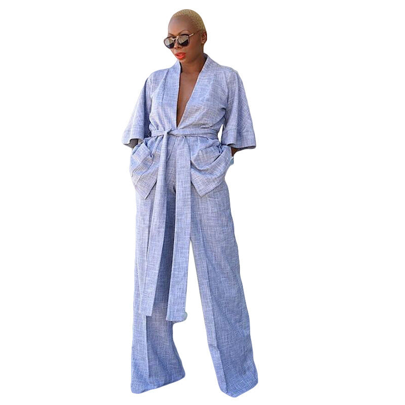 Shirt Two Piece Belt Loungewear - Leverage On Heroes Women Store