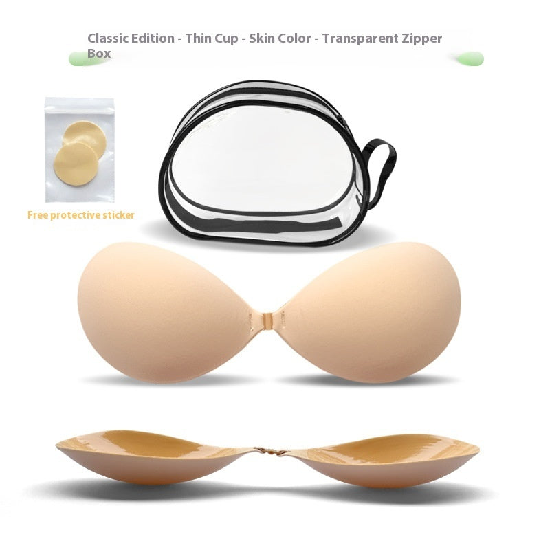 Thickened Seamless Push Up Small Breast Size Exaggerating Bra Silicone Nipple Sticker - Leverage On Heroes Women Store