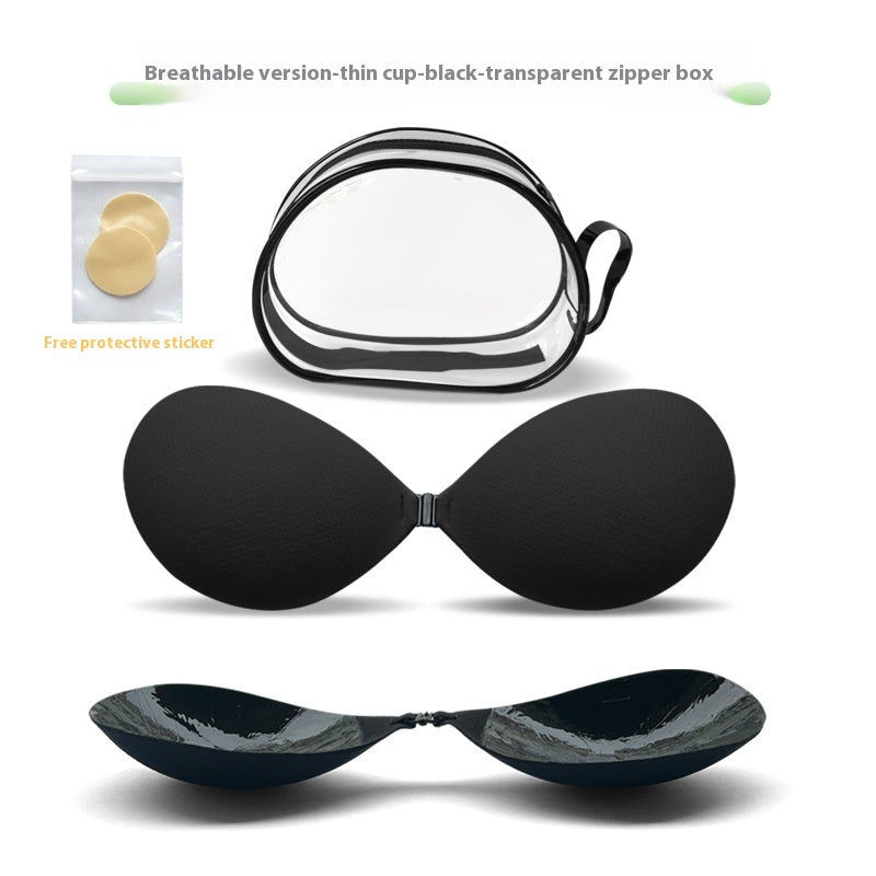 Thickened Seamless Push Up Small Breast Size Exaggerating Bra Silicone Nipple Sticker - Leverage On Heroes Women Store
