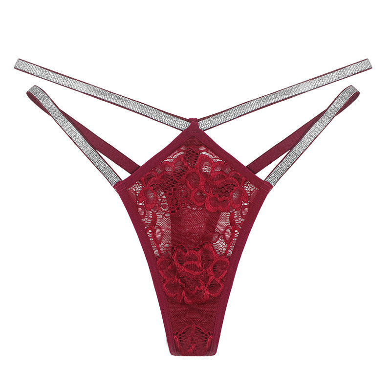 Mesh Traceless Adjustable Lace Thong - Leverage On Heroes Women Store