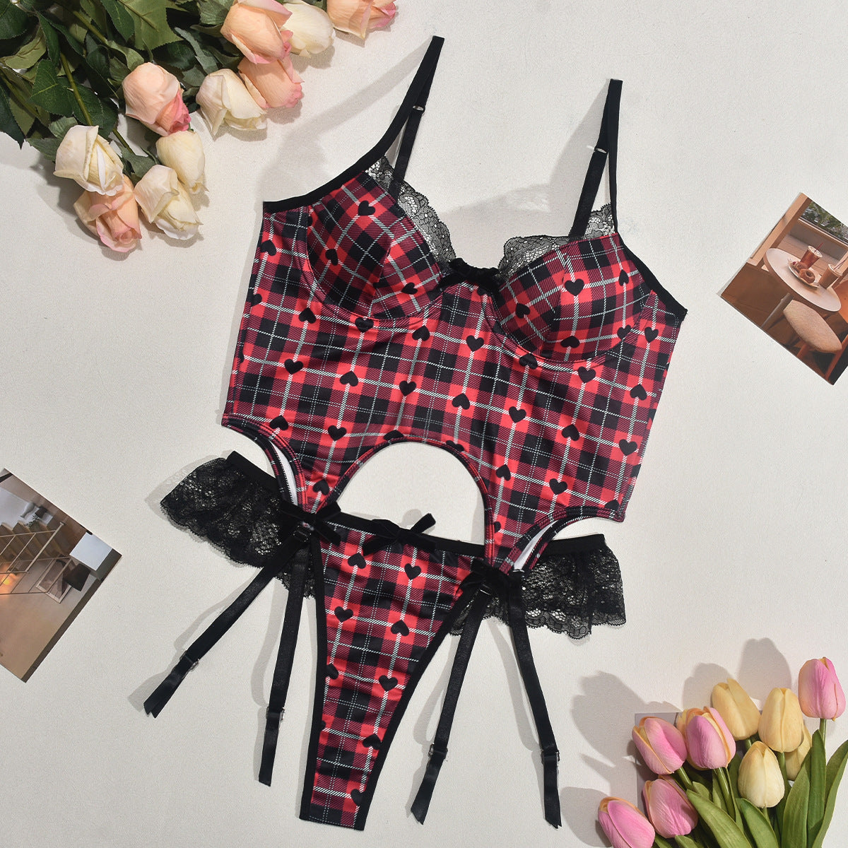 Garter Shapewear Suit Women's Lace - Leverage On Heroes Women Store