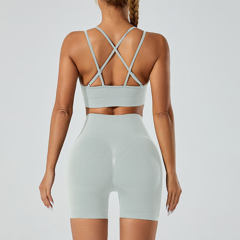 Seamless Sports High Waist Hip Lift Yoga Suit - Leverage On Heroes Women Store